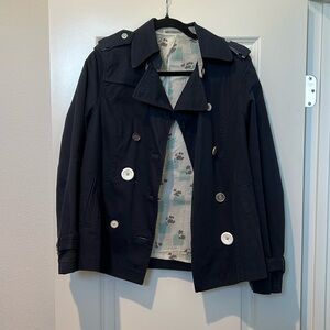 Woman’s Navy Button Everyday Jacket